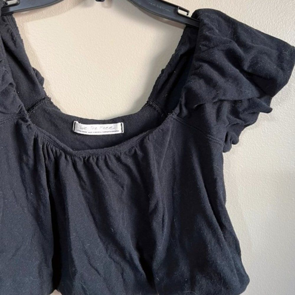 We the free by Free People XS black crop top - Picture 2 of 4